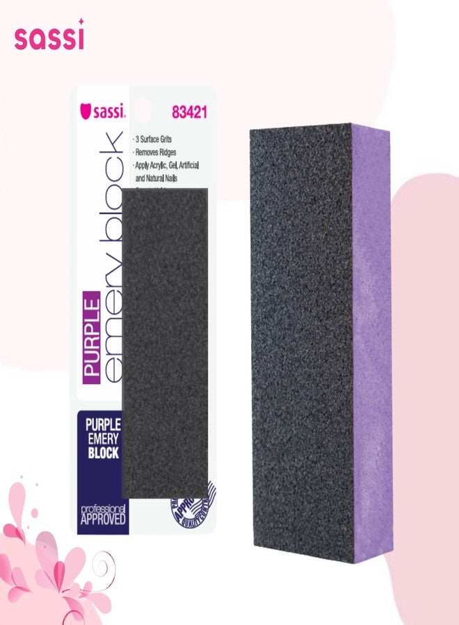 ساس سي مبرد أظافر ساسي بنفسجي 60/100/100 | قابل للغسل والتعقيم، يدوم طويلاً | للأظافر الأكريليك والجل والاصطناعية والطبيعية | عبوة نفطة | 6 قطع - Image 3